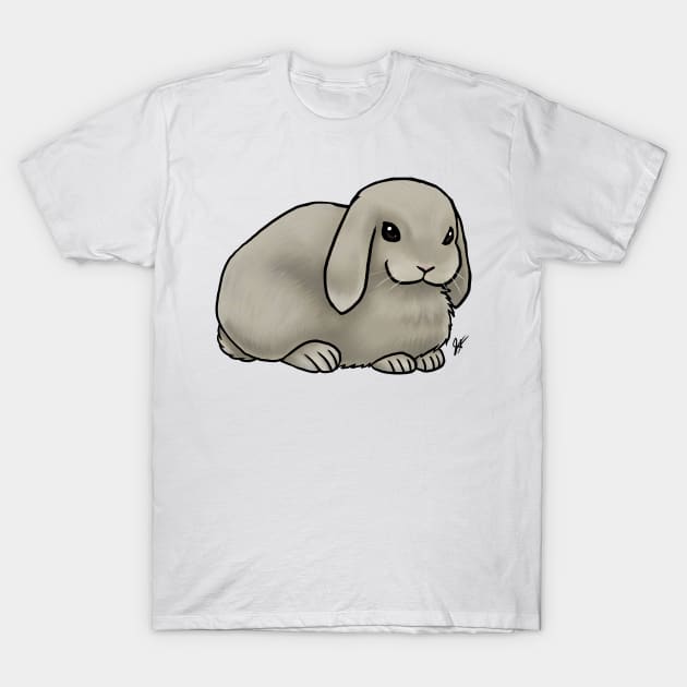 Small Mammal - Rabbit - Holland Lop Lilac T-Shirt by Jen's Dogs Custom Gifts and Designs